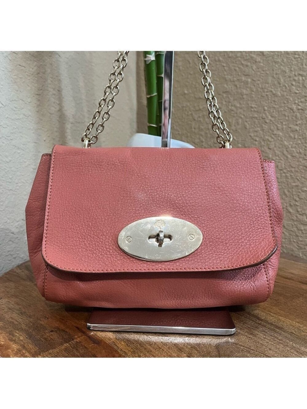 MULBERRY PEACHY CORAL SMALL LILY SHOULDER BAG
